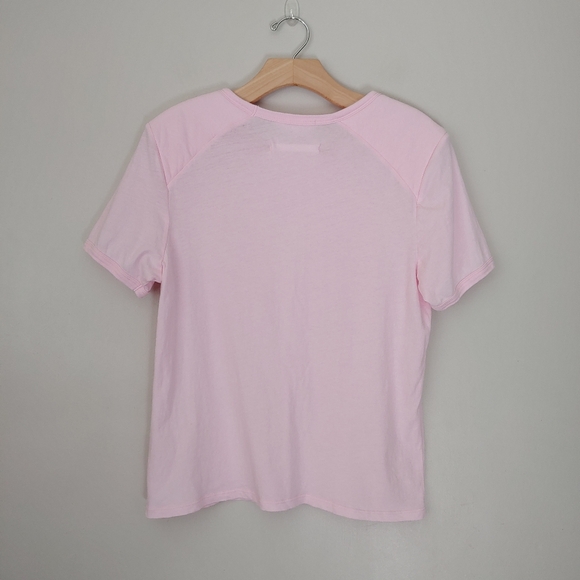 CHRLDR Franny Shoulder Pad Tee Short Sleeve T-Shirt Candy Pink - Picture 11 of 16